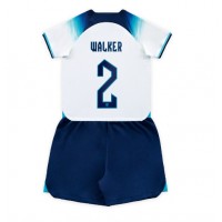 Fotballdrakt Barn England Kyle Walker #2 Hjemmedraktsett VM 2022 Kortermet (+ Korte bukser)